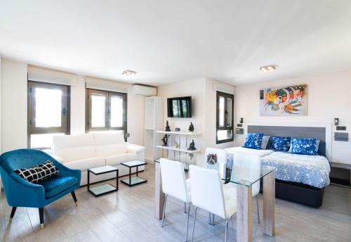 Et opholdsområde på Mediterranean Suite