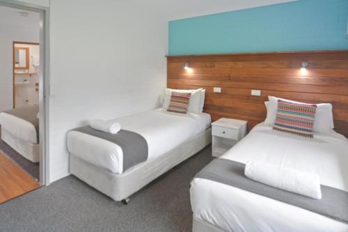 Pleasant Way River Lodgeにあるベッド