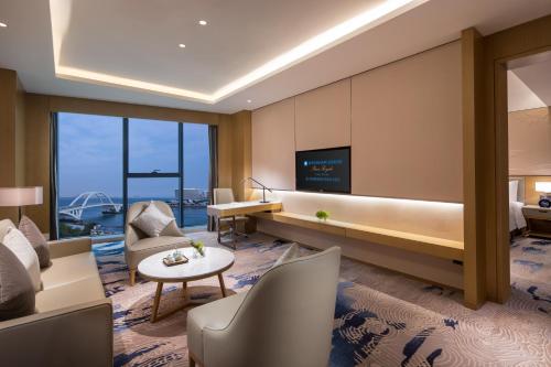 Posezení v ubytování Wyndham Grand Plaza Royale Yuzhou Xiamen Wuyuan Bay