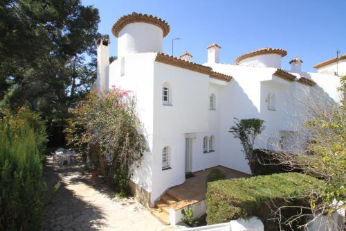 Bygningen som feriehuset ligger i