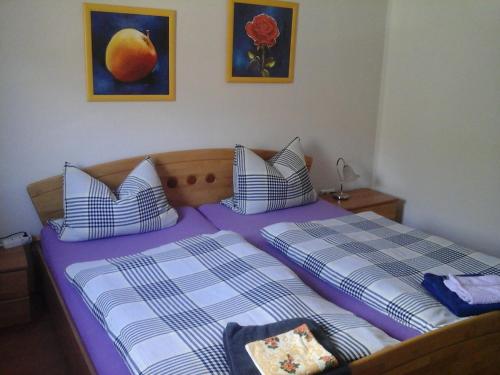 Postel nebo postele na pokoji v ubytování Haus Linne