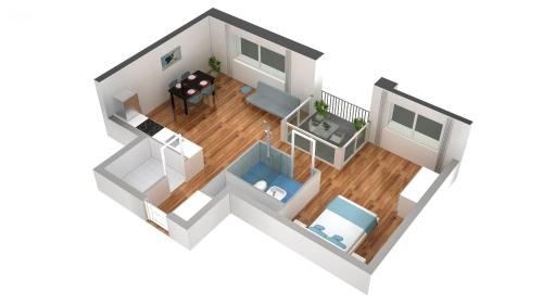 Majutuskoha HITrental Basel Apartments korruse plaan