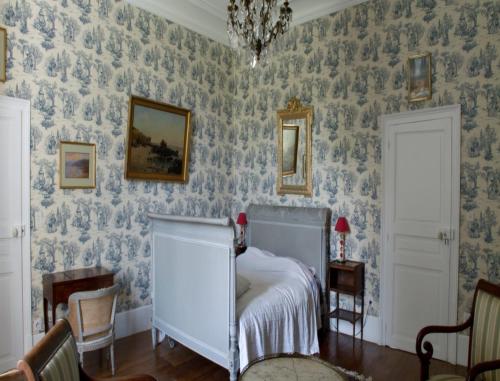 Postel nebo postele na pokoji v ubytování Château de Villars