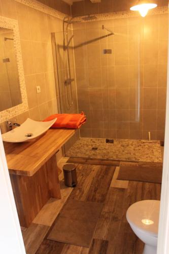 Kylpyhuone majoituspaikassa Domaine de Praline Paprika
