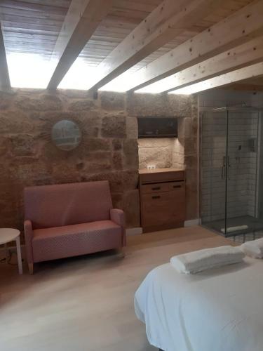 Postel nebo postele na pokoji v ubytování Casa Choupas