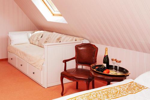Voodi või voodid majutusasutuse Ferienhaus De Luxe toas