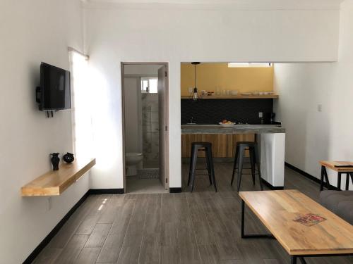 Kuchyň nebo kuchyňský kout v ubytování Casa Maye