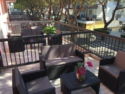 Χώρος καθιστικού στο Hotel Storione