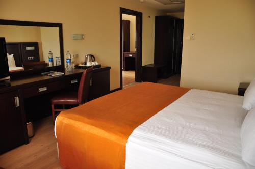 Postel nebo postele na pokoji v ubytování Eser Diamond Hotel Spa & Convention Center İstanbul