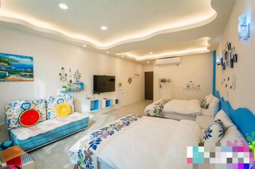 Katil atau katil-katil dalam bilik di Time House