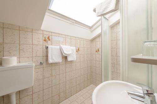 Ένα μπάνιο στο Garni Hotel Ritterhof