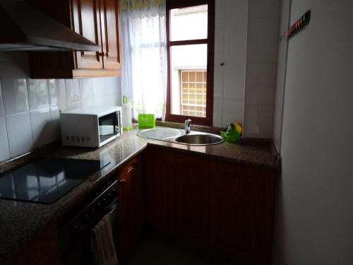 Kuchyň nebo kuchyňský kout v ubytování Edificio SATI 1 A