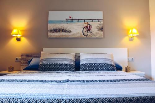 Oasis Fuerteventura Beach Apartments 객실 침대
