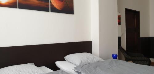 Postel nebo postele na pokoji v ubytování Apartmá na Hané