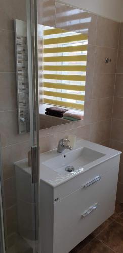 Koupelna v ubytování Apartmá na Hané