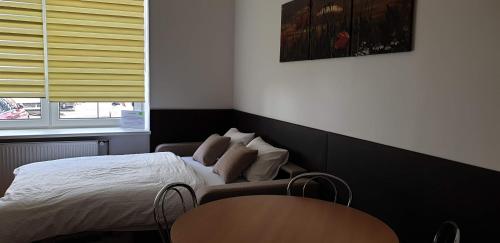Postel nebo postele na pokoji v ubytování Apartmá na Hané