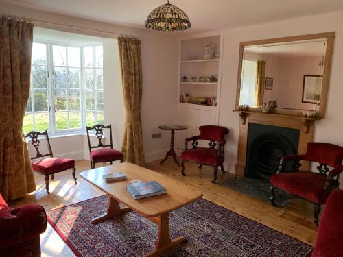 A seating area at Pontyclerc Farm House Bed and Breakfast