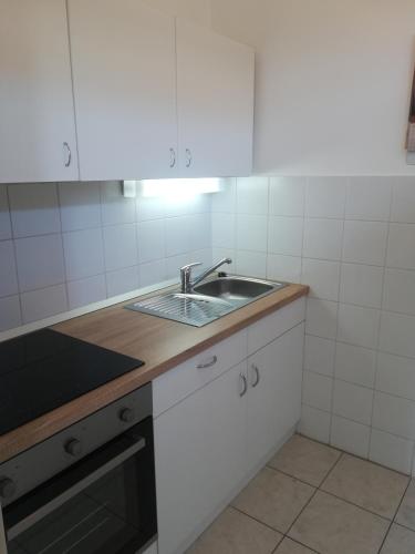 Apartments Matija Terme Ptujにあるキッチンまたは簡易キッチン