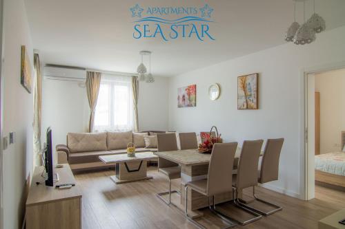 Posezení v ubytování Sea Star Apartment