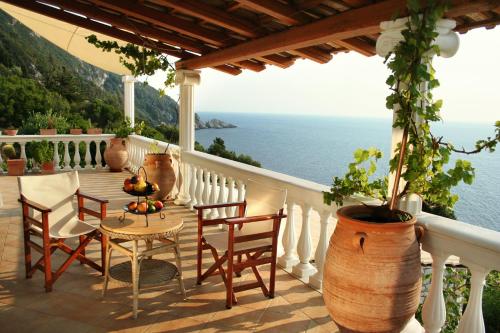 En balkong eller terrass på Villa Plaka