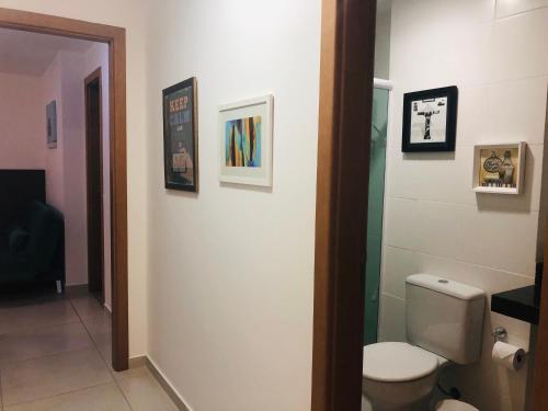 Koupelna v ubytování Apartamento Praia Grande
