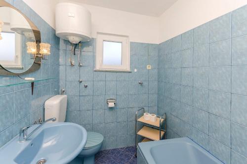 Koupelna v ubytování Apartments Danica