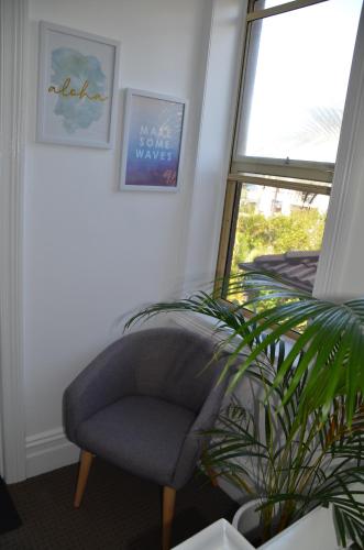 Zona de estar de Manly Beach Guesthouse