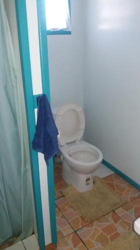 Vannituba majutusasutuses Aitutaki Budget Accommodation