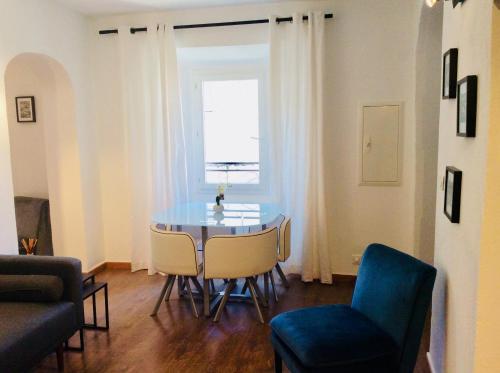 Χώρος καθιστικού στο Appartement Doria
