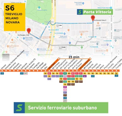 a map of svenina frauveyrkibliographic subibliographic suburb at Hotel Perugino in Milan