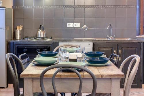 Cuisine ou kitchenette dans l'établissement Podere Vignola