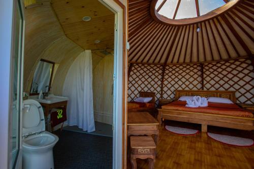 Et badeværelse på Gobi Mirage Lodge