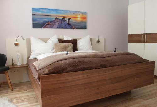 Postel nebo postele na pokoji v ubytování Gästehaus Anita