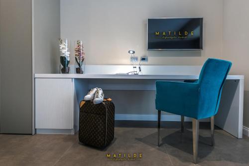 TV a/nebo společenská místnost v ubytování Hotel Matilde - Lifestyle Hotel