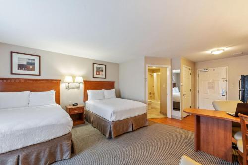 Katil atau katil-katil dalam bilik di Extended Stay America Suites - Houston - IAH Airport