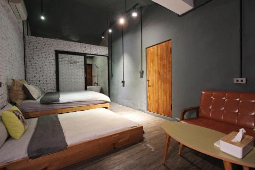 Cama o camas de una habitación en Grass Villa