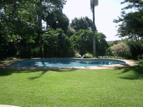a small swimming pool in the middle of a yard at Branley Lodge Bed and Breakfast in Hillcrest