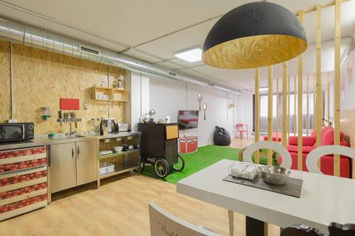 Dapur atau dapur kecil di Tomate Rooms