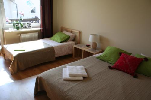 Cama ou camas em um quarto em Villa Zakoniczynka