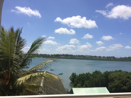 a view of a river with boats in it at Tudor Water Sports Hotel in Mombasa