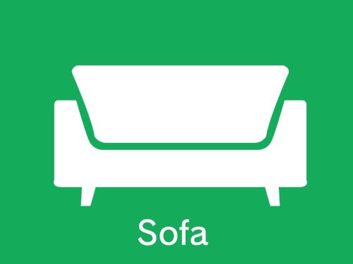 a sofa icon isolated on blue background vector illustration illustration at Hotel AQUA Blue Yokosuka (Adult Only) in Yokosuka
