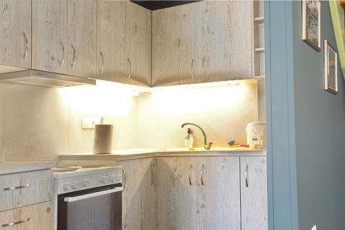 Η κουζίνα ή μικρή κουζίνα στο Darmani Spyros Apartments