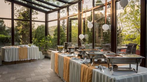 En restaurang eller annat matställe på Hotel Bobbio