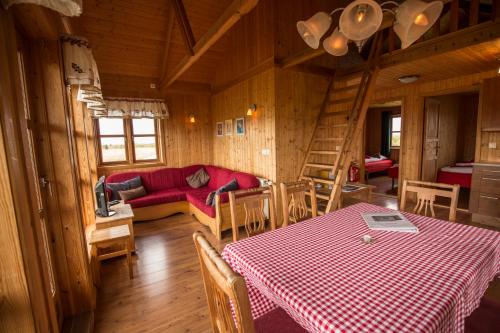 Posezení v ubytování Hestasport Cottages