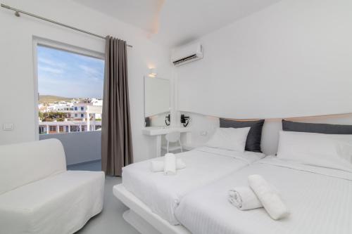 Katil atau katil-katil dalam bilik di Byzantio City Hotel