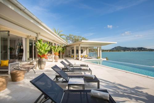 Piscina de la sau aproape de Moonstone - Samui's Premier Private Villa