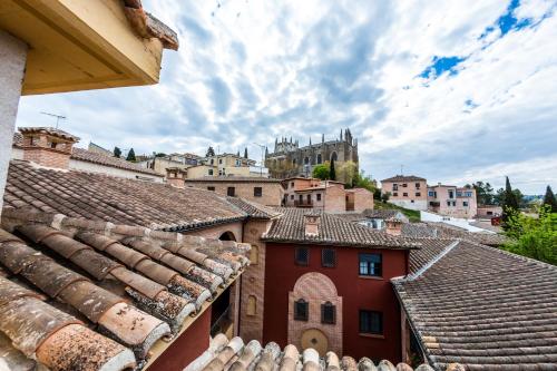 a view of a town from the roofs of buildings at Sefarad_Parking Propio in Toledo