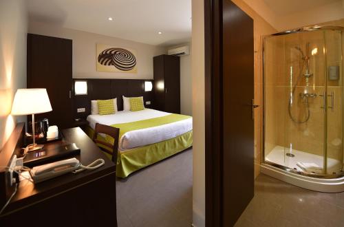 Koupelna v ubytování Hotel U Ricordu & Spa