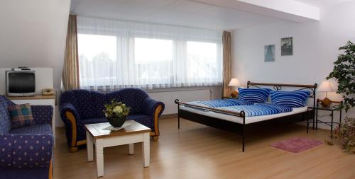 TV a/nebo společenská místnost v ubytování Hotel zur Post