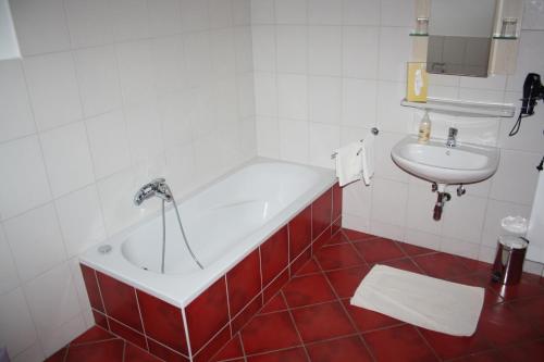 Ванна кімната в Frühstückshaus Wunderland